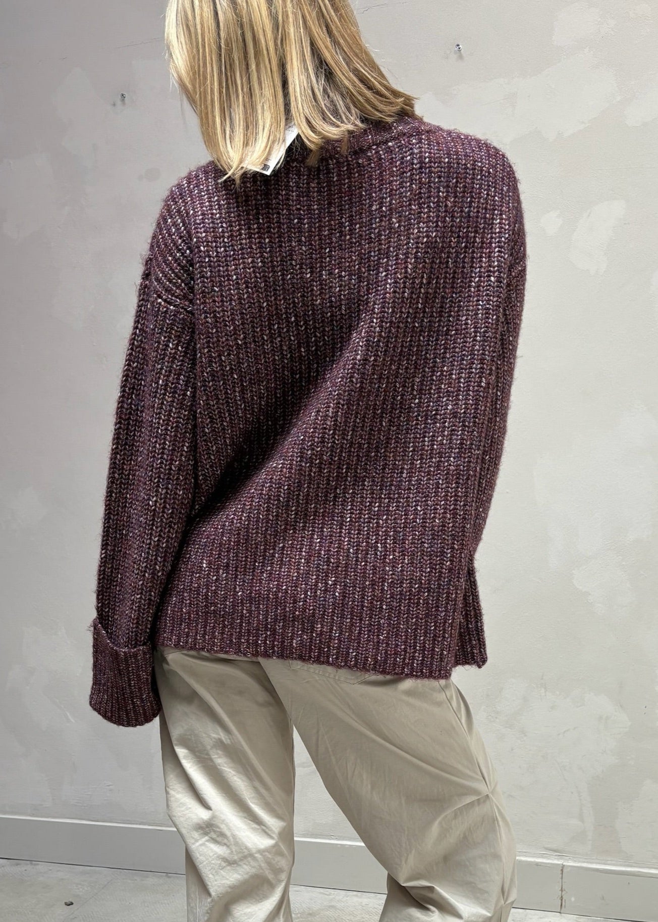 NA-KD burgundy red - sweater