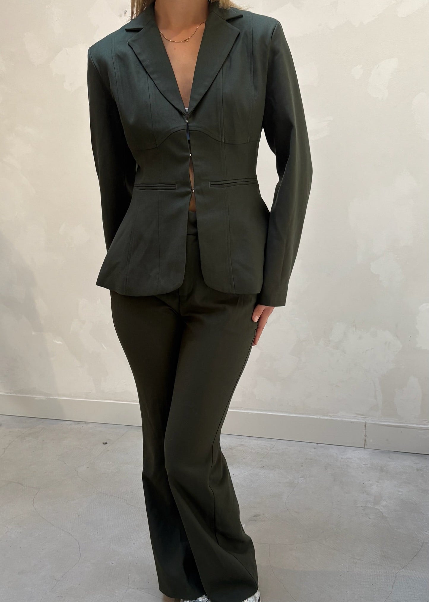 Lounge darkgreen suit  - two piece