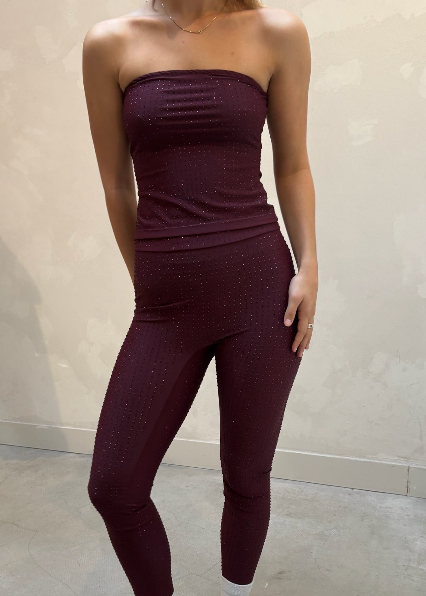 SLA the label burgundy glitter - set