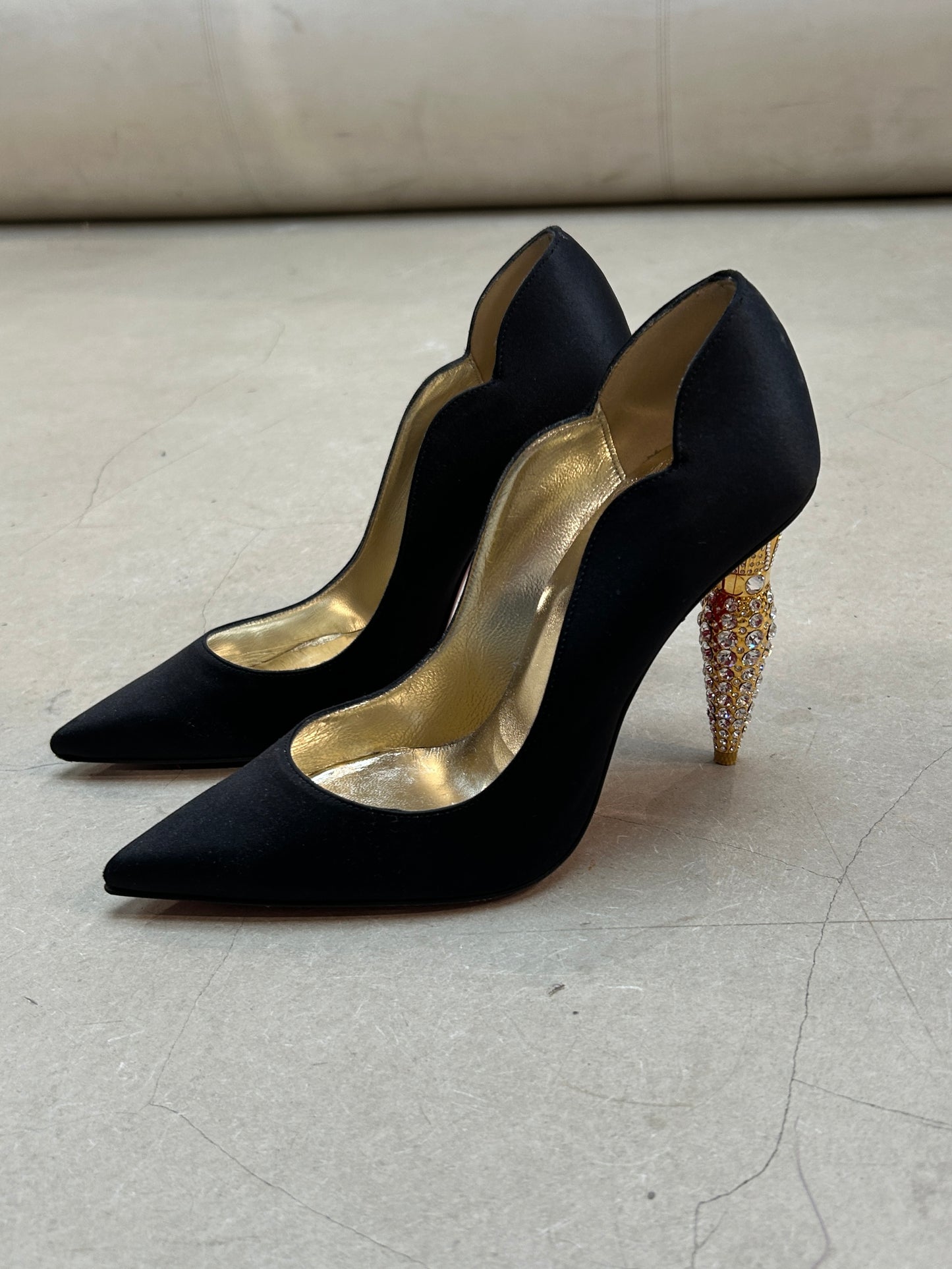 Christian Louboutin Lipstrass Crystal Pumps