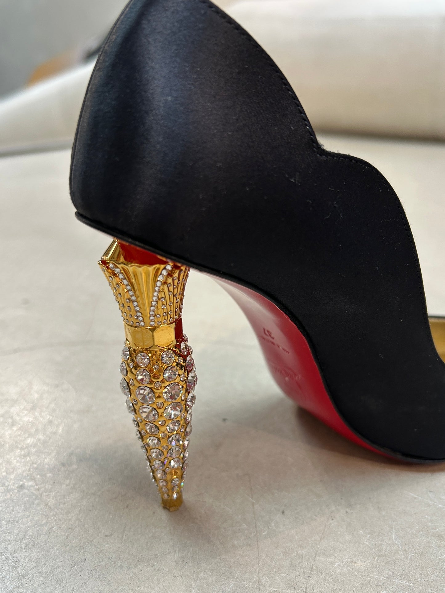 Christian Louboutin Lipstrass Crystal Pumps