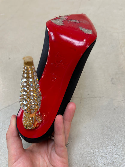 Christian Louboutin Lipstrass Crystal Pumps