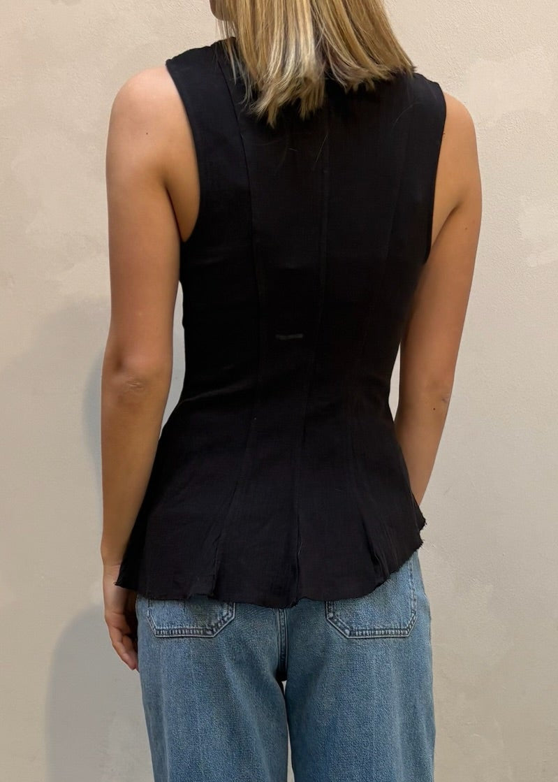 Weekday fitted brown - top