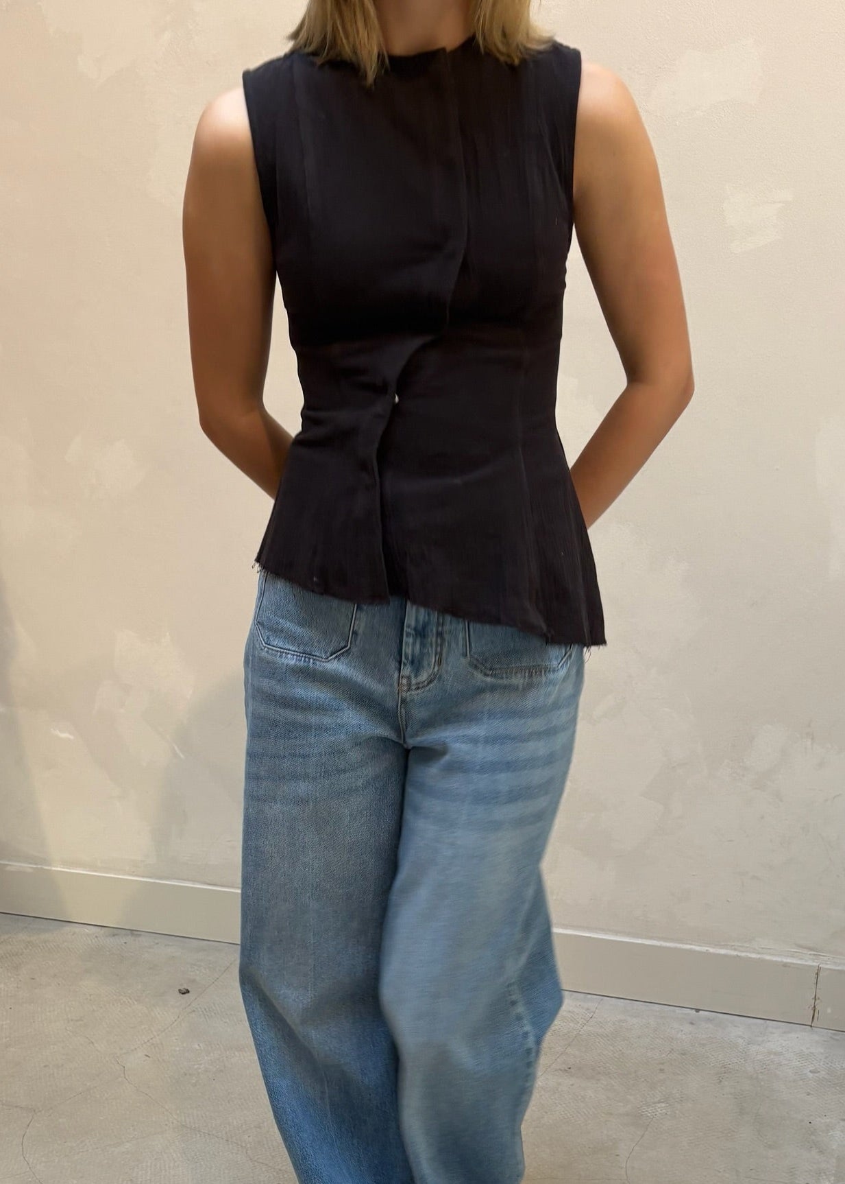 Weekday fitted brown - top