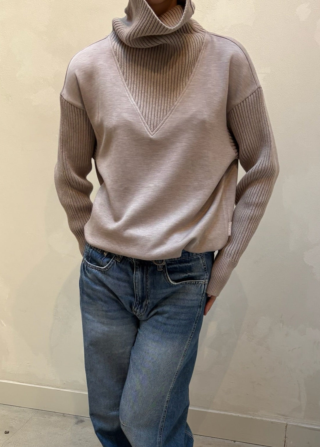 Varley double soft beige - sweater