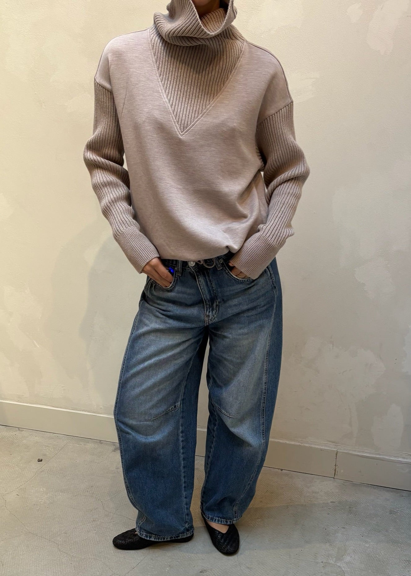 Varley double soft beige - sweater