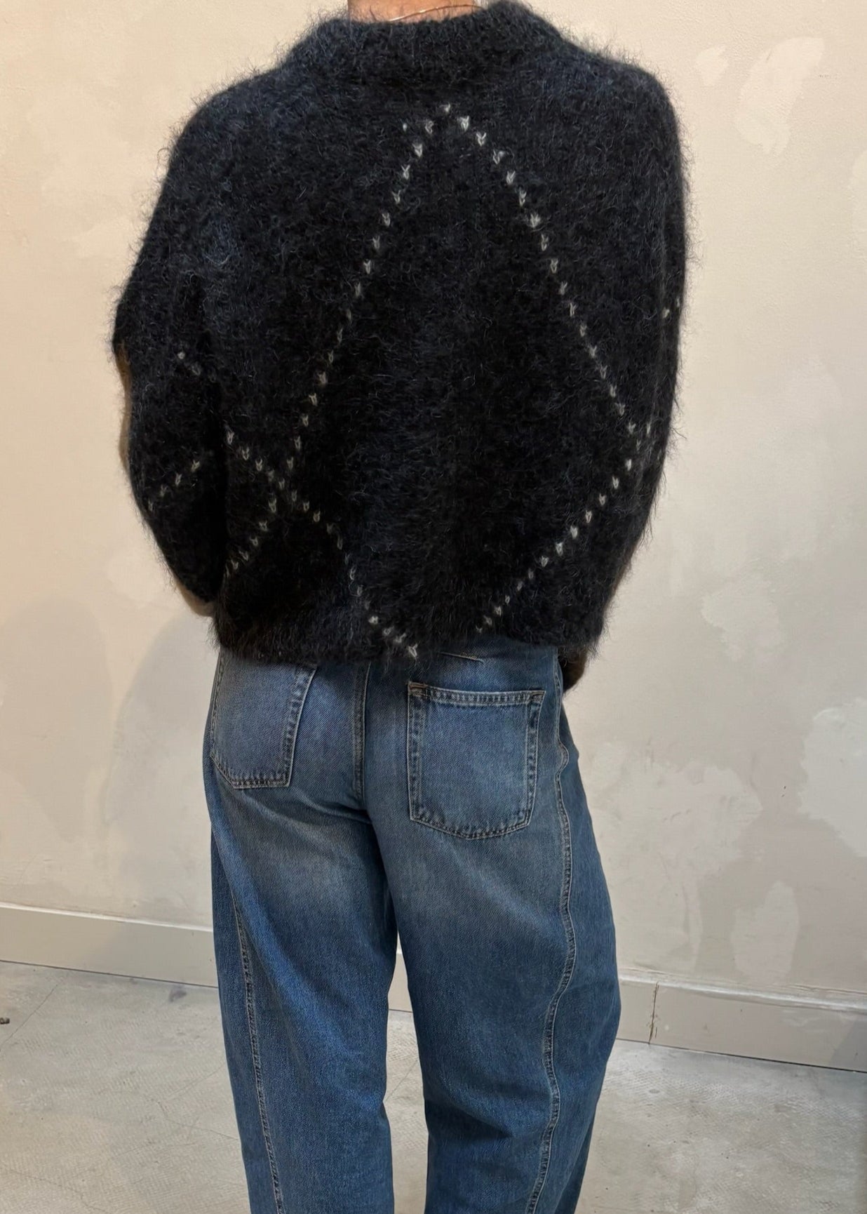 COS brown and black mohair - sweater