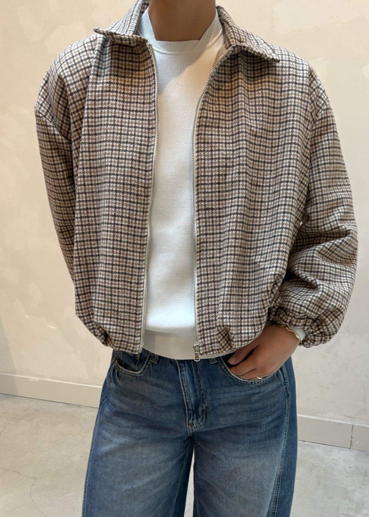 Checkerd jacket - Curated New by UME