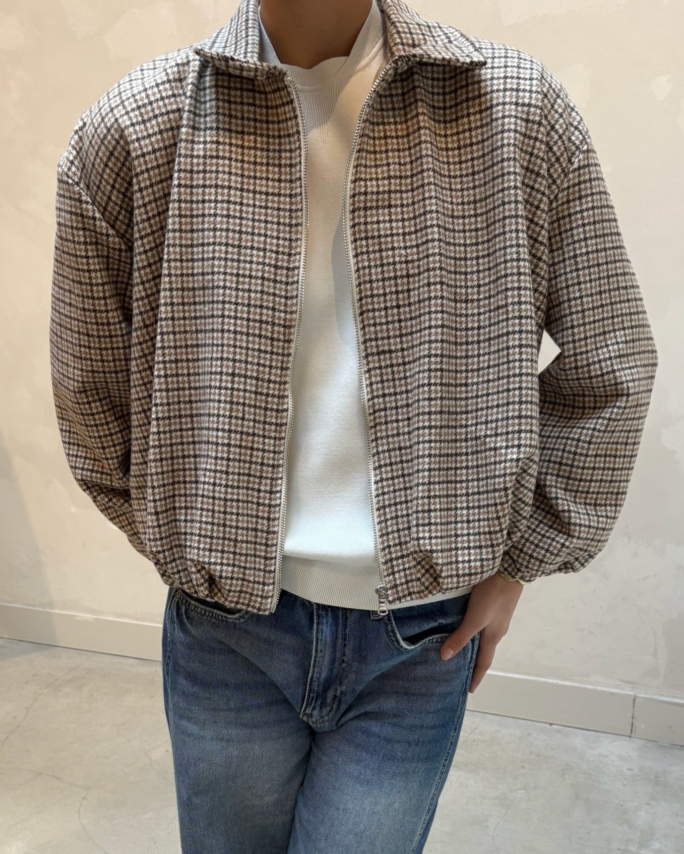 Checkerd jacket - Curated New by UME