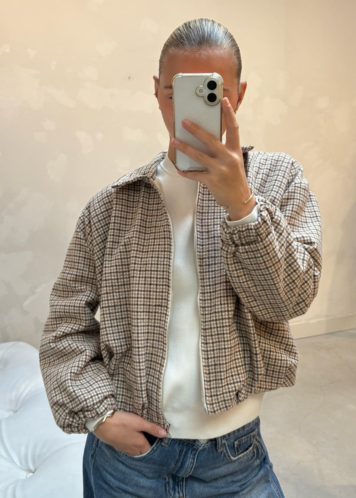 Checkerd jacket - Curated New by UME