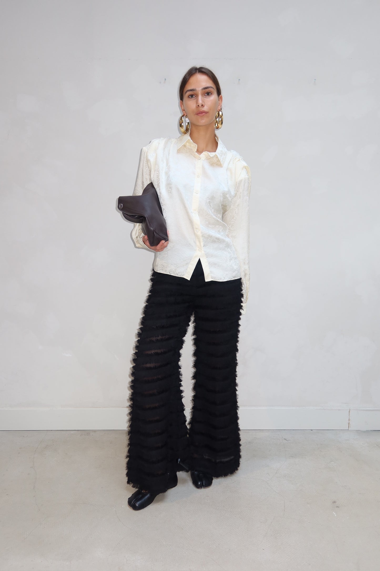 Munthe - Ruffle pants black