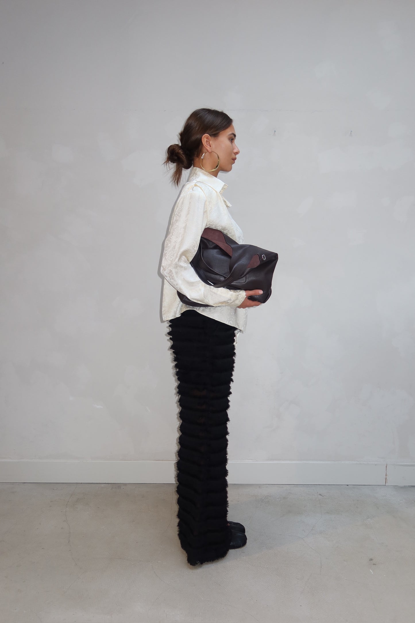 Munthe - Ruffle pants black
