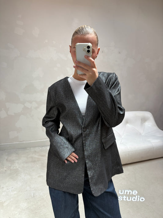 KBS silver glitter- blazer