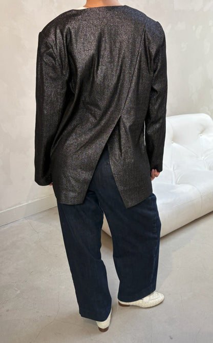 KBS silver glitter- blazer