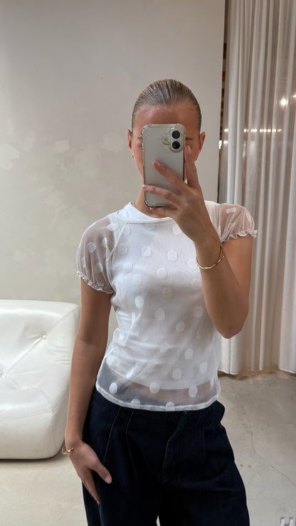 Attega polkadot - top
