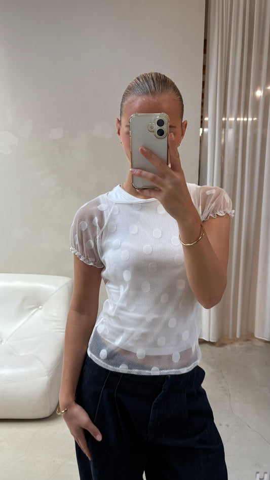 Attega polkadot - top