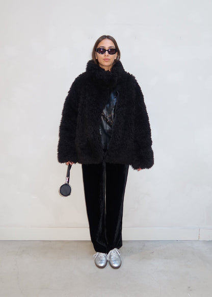 Goldbergh Furry Jacket Black