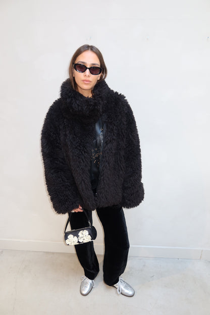 Goldbergh Furry Jacket Black