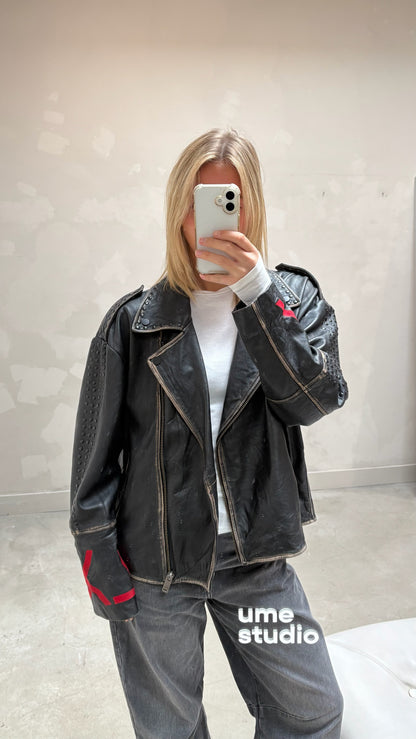 Alix the label leather - jacket