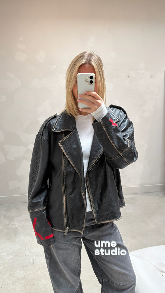 Alix the label leather - jacket