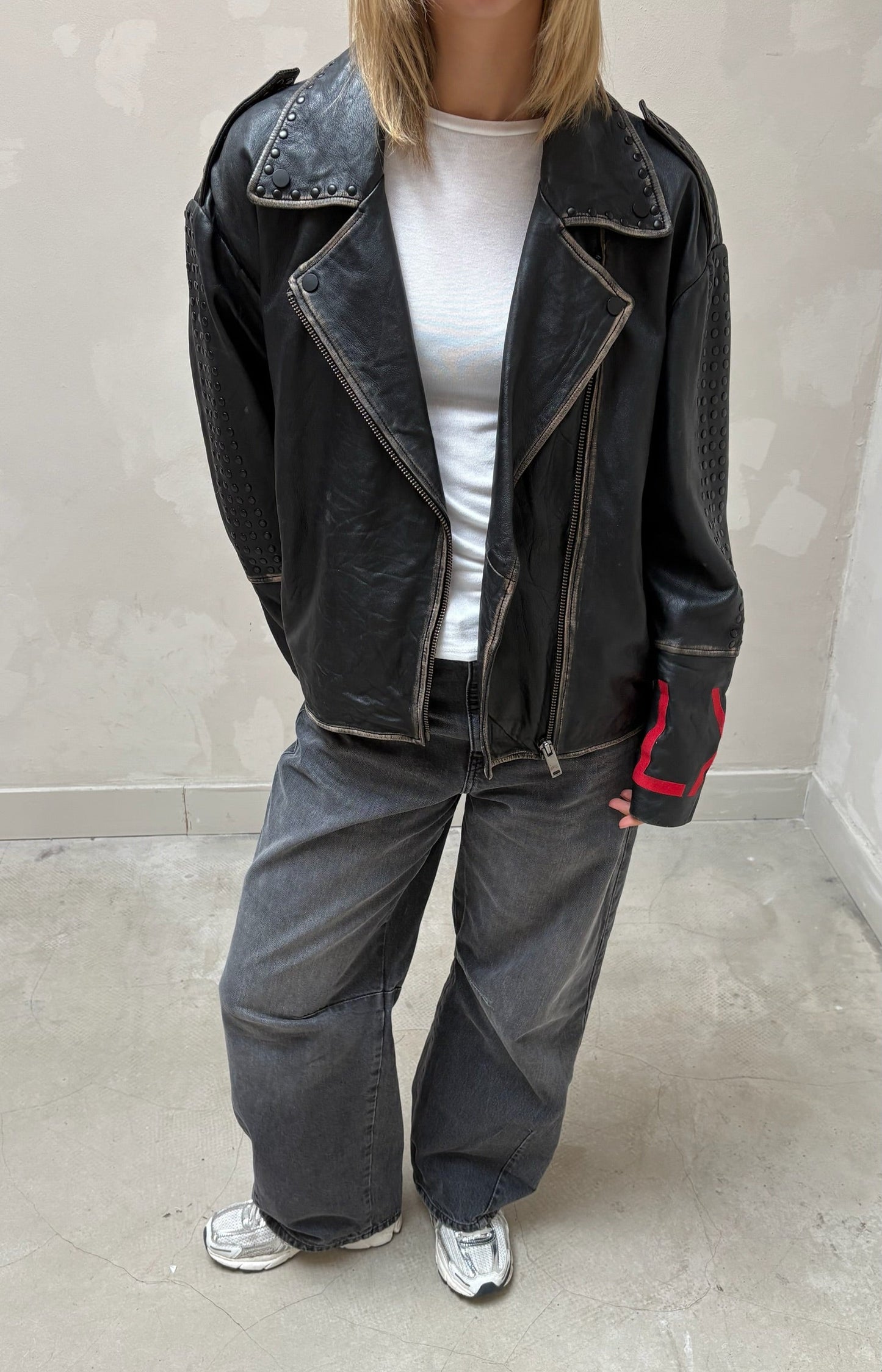Alix the label leather - jacket