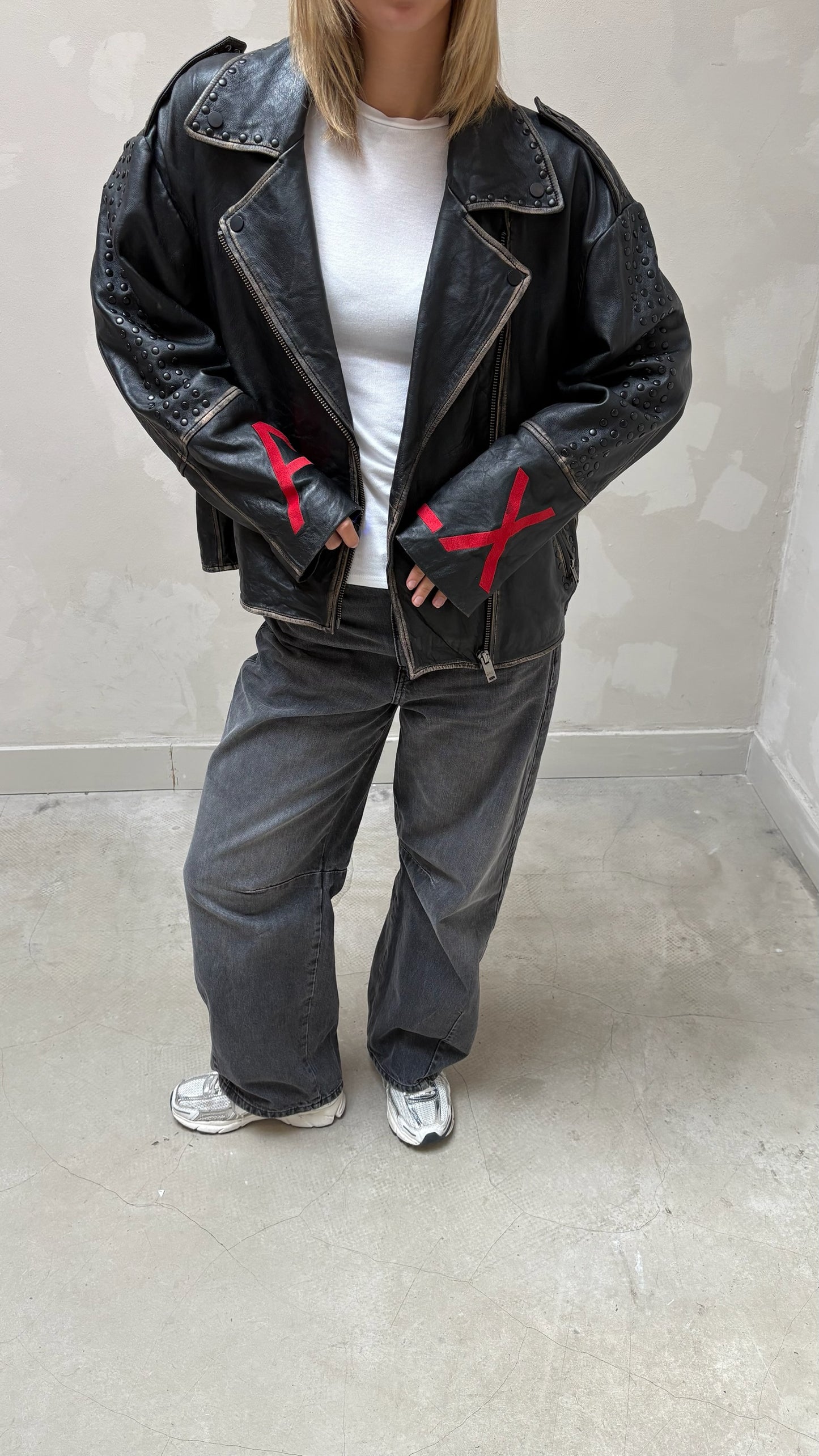 Alix the label leather - jacket