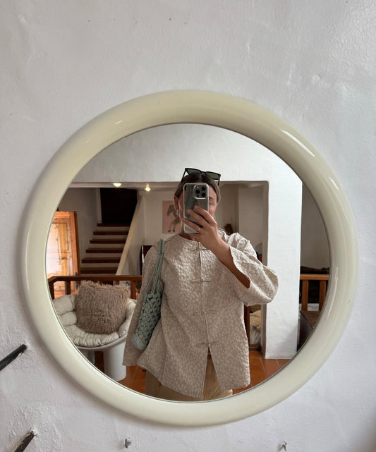 PRE-ORDER Mandarin Shirt Cream - Curated By UME