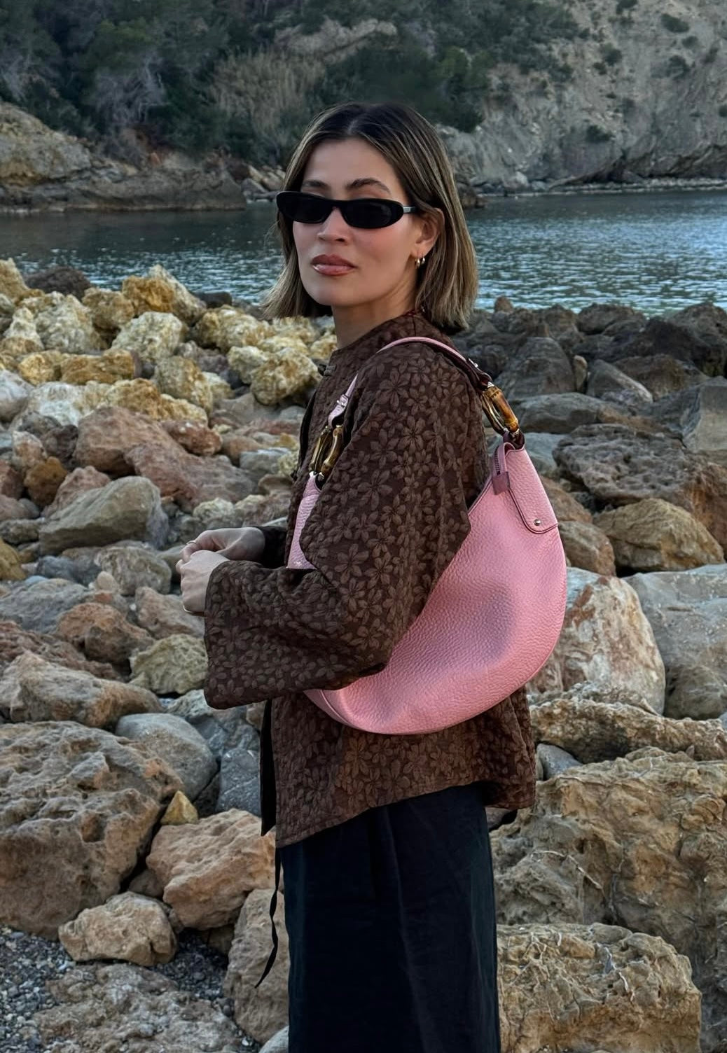 Mandarin Shirt Brown - Curated By UME