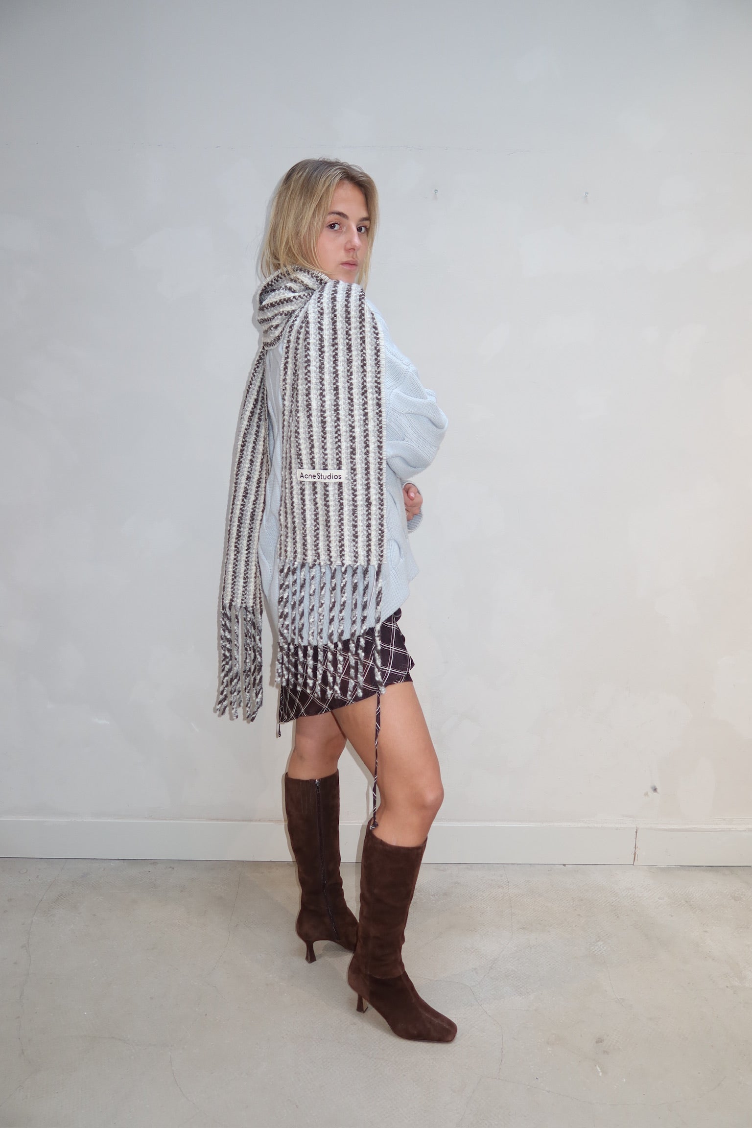 Acne Studios Scarf Blue - UME STUDIO