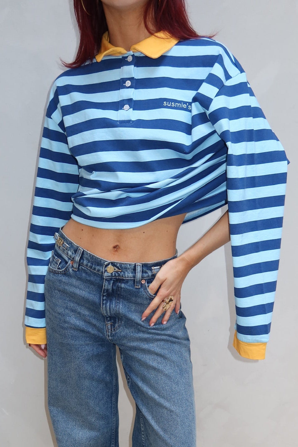 Susmie's Striped Longsleeve Blue - UME STUDIO