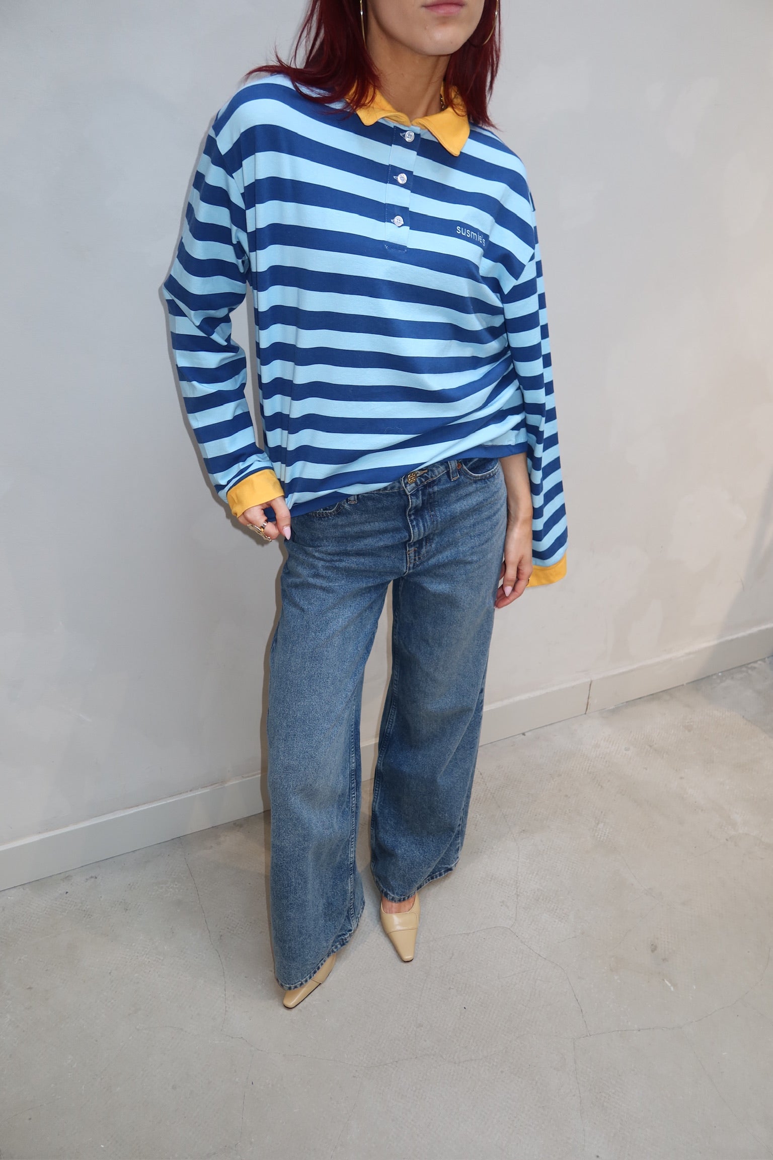 Susmie's Striped Longsleeve Blue - UME STUDIO