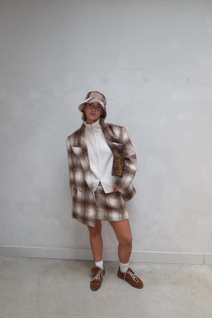 Vrg Grl Blazer Brown - UME STUDIO