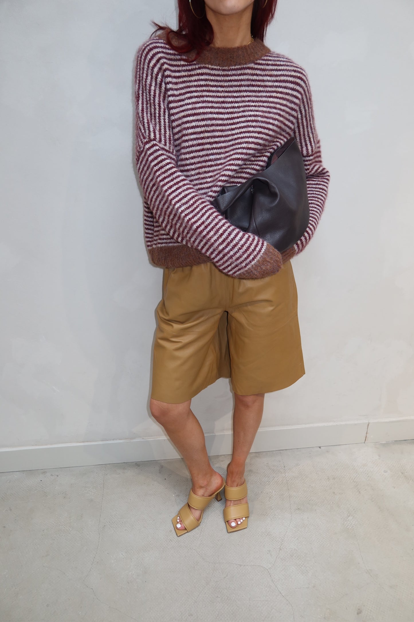 Striped Sweater Red - Curated by UME - UME STUDIO