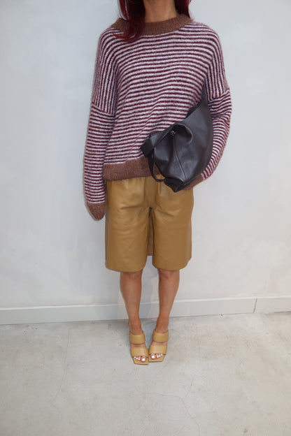 Striped Sweater Red - Curated by UME - UME STUDIO