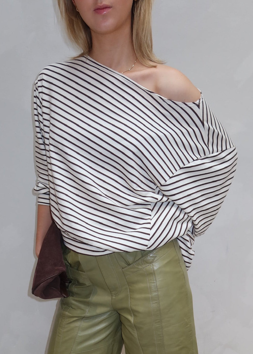 Striped Longsleeve Brown - Curated by UME - UME STUDIO
