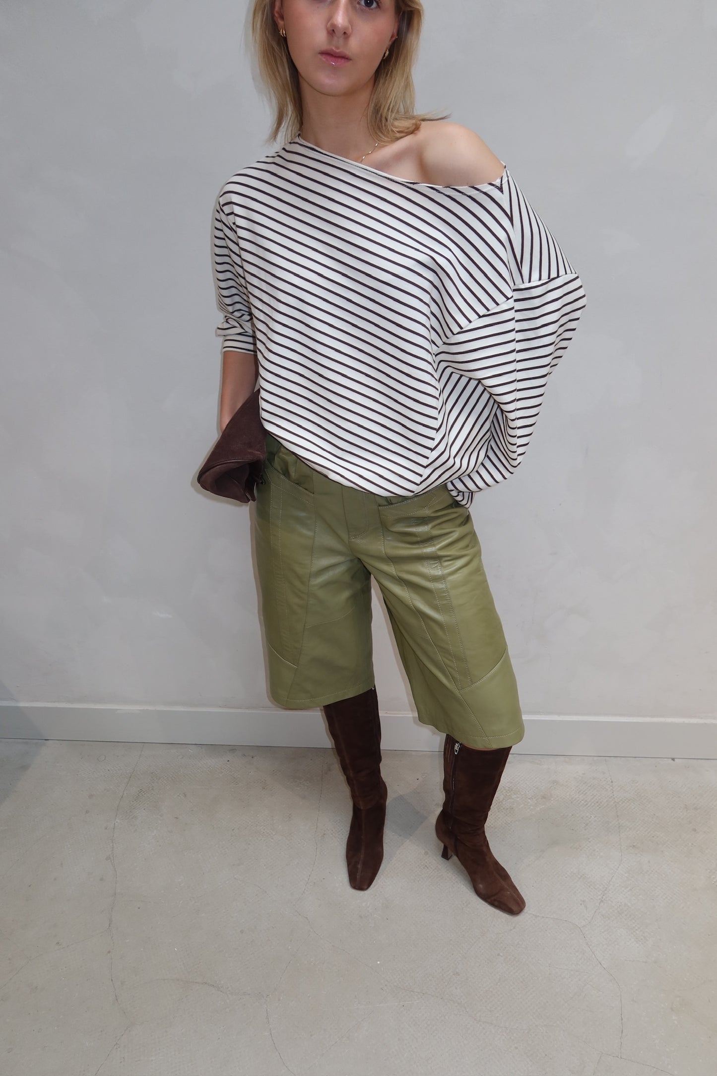 Striped Longsleeve Brown - Curated by UME - UME STUDIO