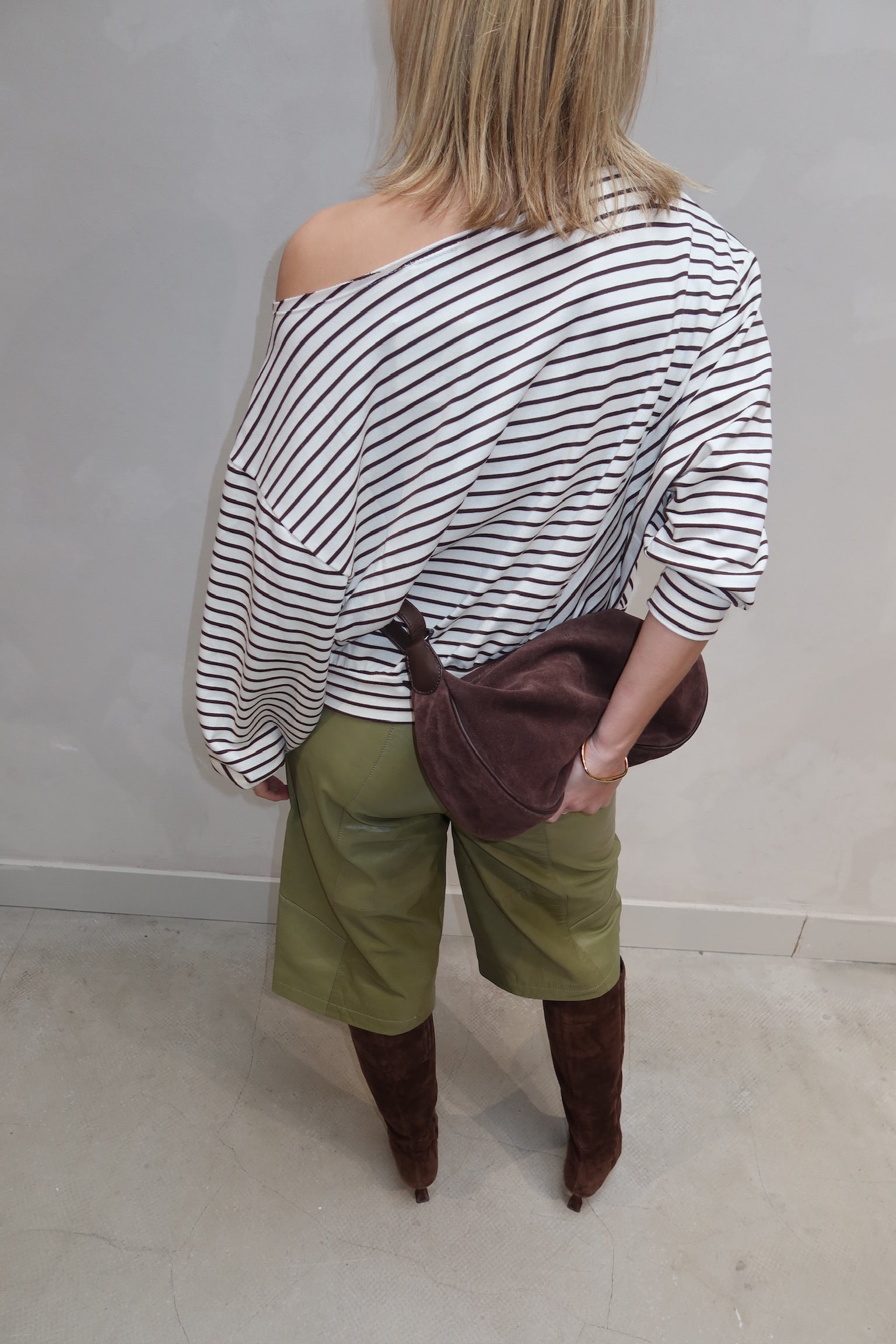 Striped Longsleeve Brown - Curated by UME - UME STUDIO