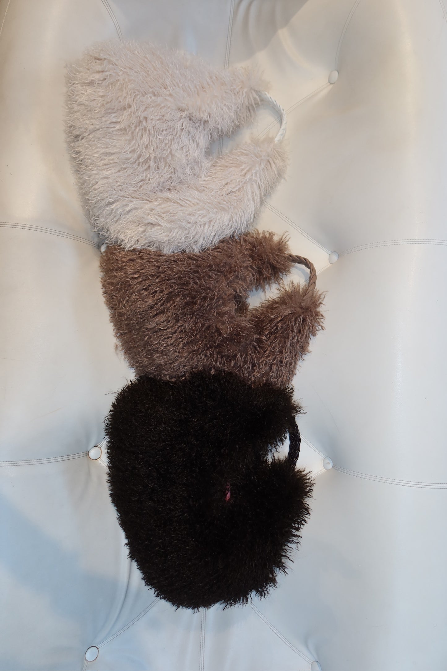 Furry Bag White - Curated By Ume