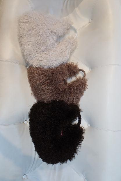Furry Bag White - Curated By Ume