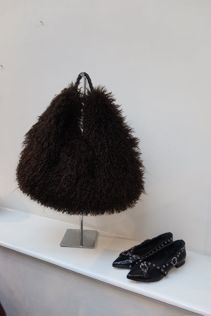 Furry Bag brown - Curated By Ume