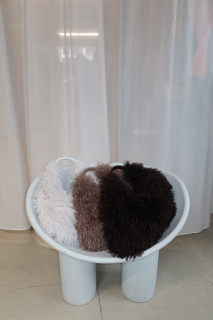 Furry Bag White - Curated By Ume