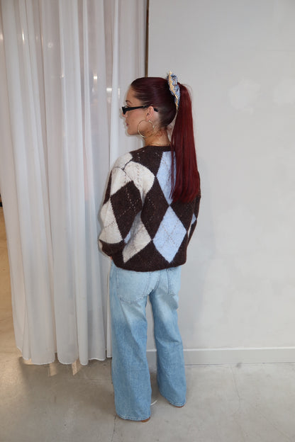 Knitted Vest Brown - Curated By Ume