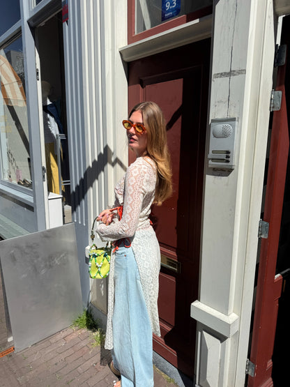 The Upcycled Maxi Lace Dress White - UME X Butter & Hazel