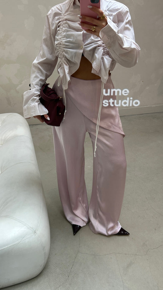 Satin Pants Pink - Curated by UME
