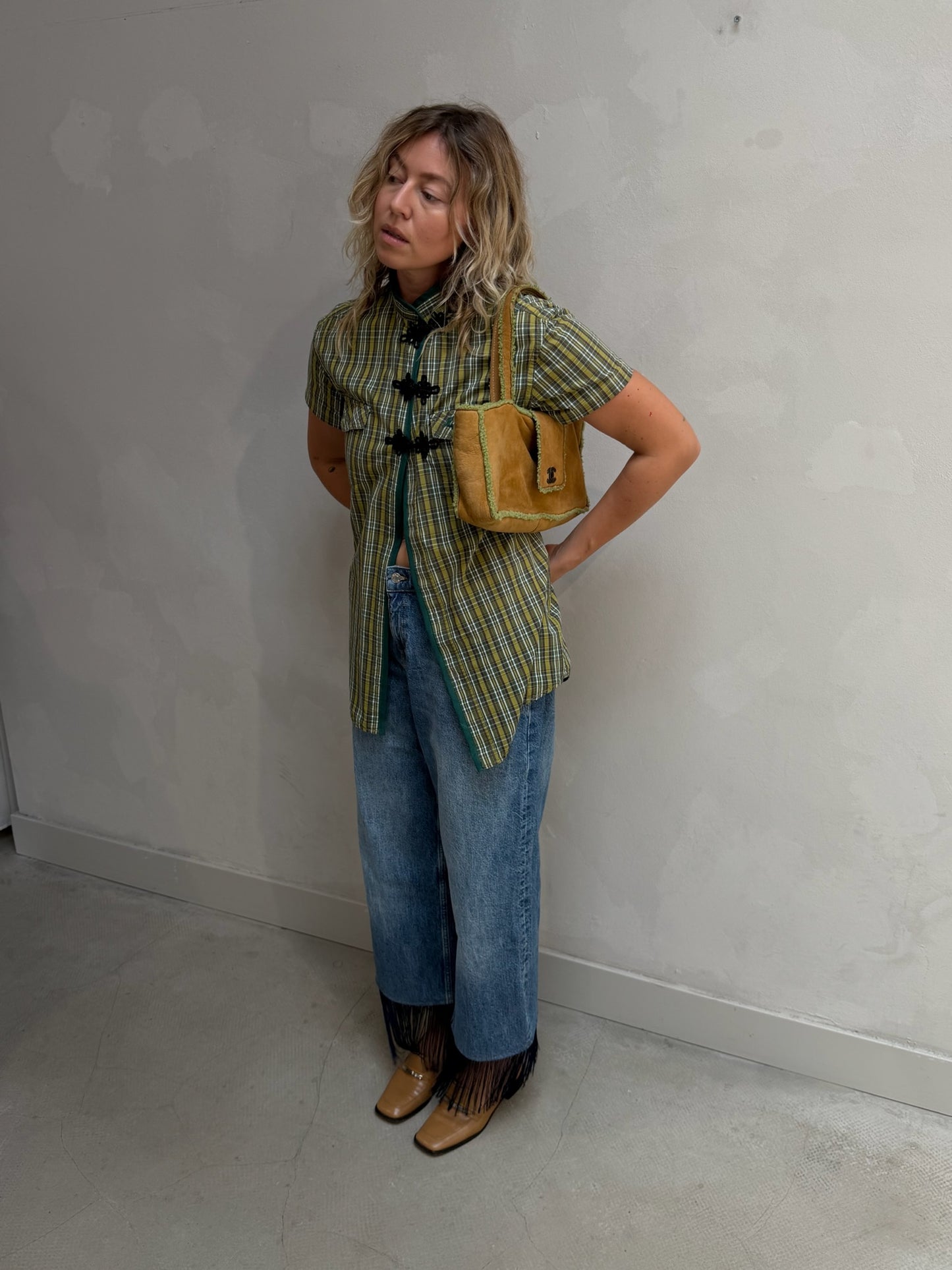 The Yuki Upcycled Checked Shirt – Elise Bak x UME Studio
