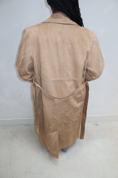 Na-kd Suede Look Coat - UME STUDIO