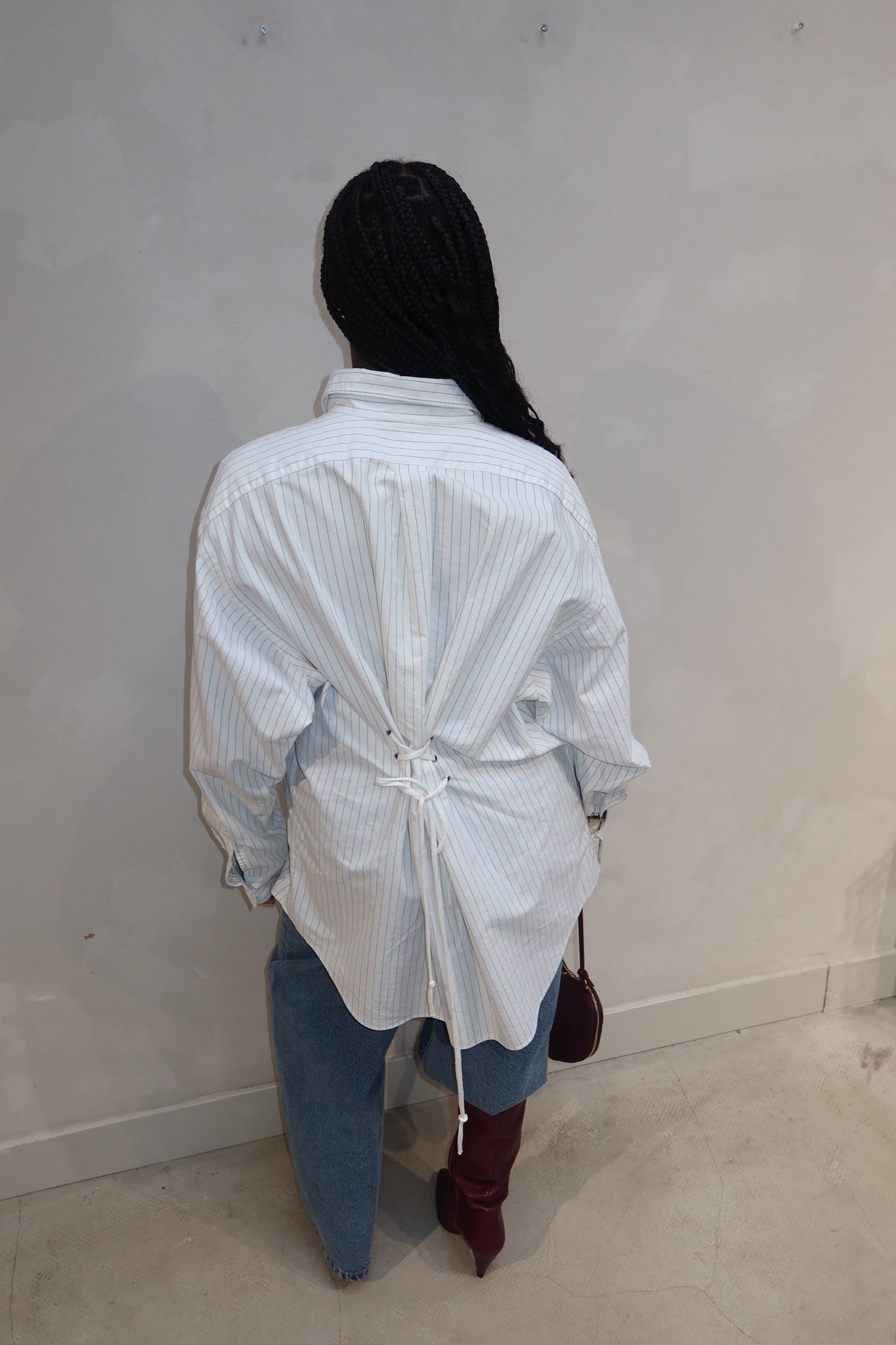 Striped Shirt Blue - Upcycled by UME - UME STUDIO