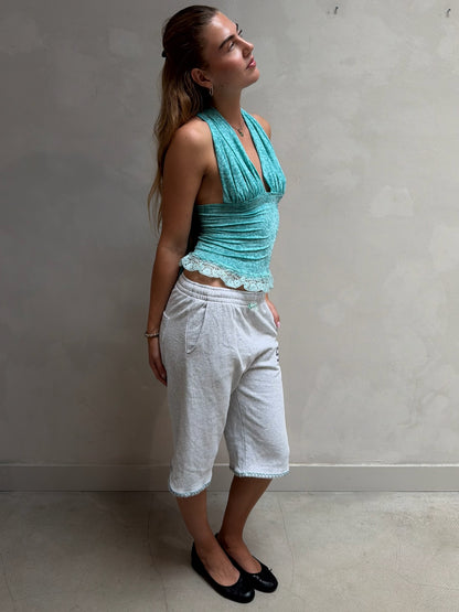 The Billie Upcycled Jersey Jorts Grey – Elise Bak x UME Studio