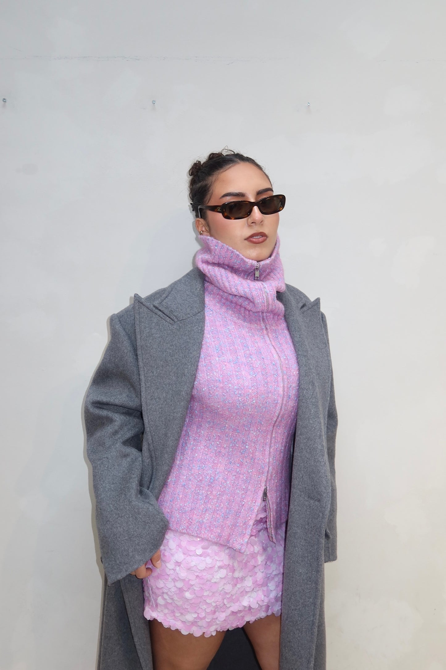 Zara Sequin Skirt Pink