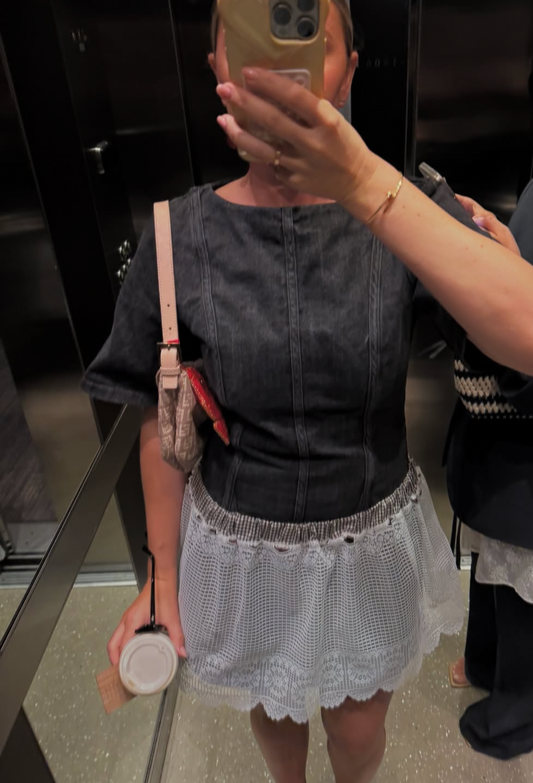 The Elise lace skirt - upcycled by ume